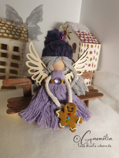 Fée Noël Pain d'épice Violette 1 Gnomélia v2 Épicéa