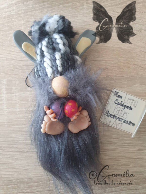 Lenny Gnome Pâques Lapin Oeuf 1 Gnomélia v2 Lenny