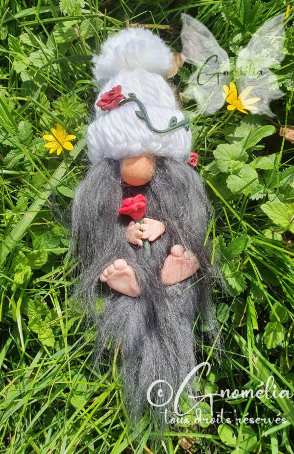 Roméo Gnome Rose Saint Valentin 3 Gnomélia v2 Roméo
