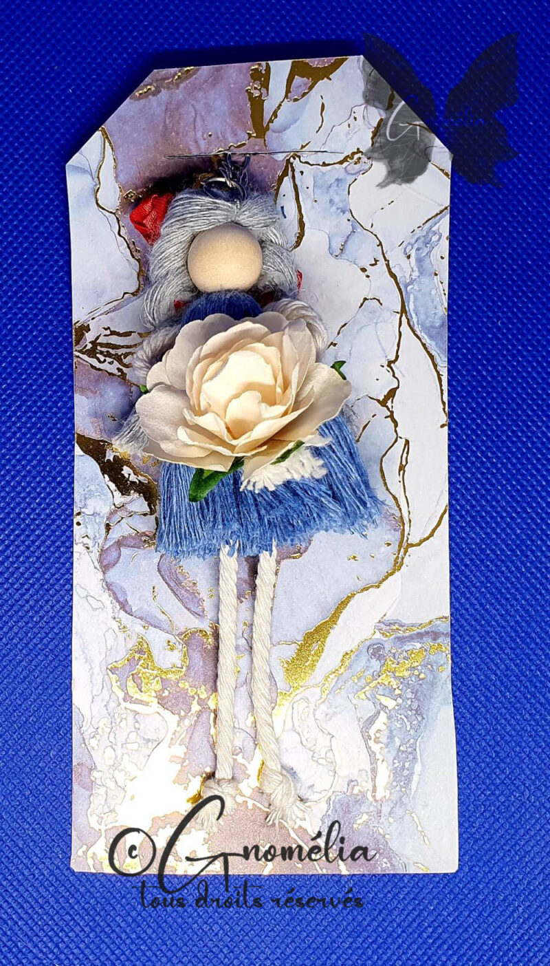 Rosa Fille Rose Porteclé 3 Gnomélia v2 Rosa