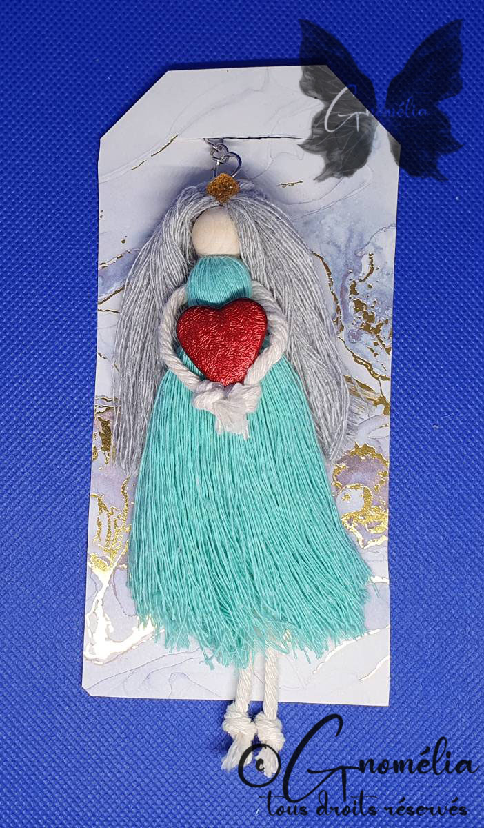 Sofia Fille Coeur Porteclé 2 Gnomélia v2 Sofia