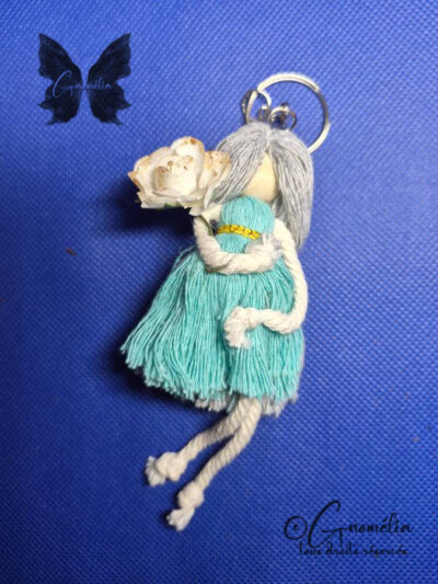 Florentine Fée Porteclés Rose 2 Gnomélia v2 Florentine