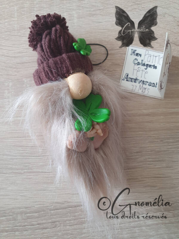 Gnome Saint Patrick 1 Gnomélia v2 Patrick