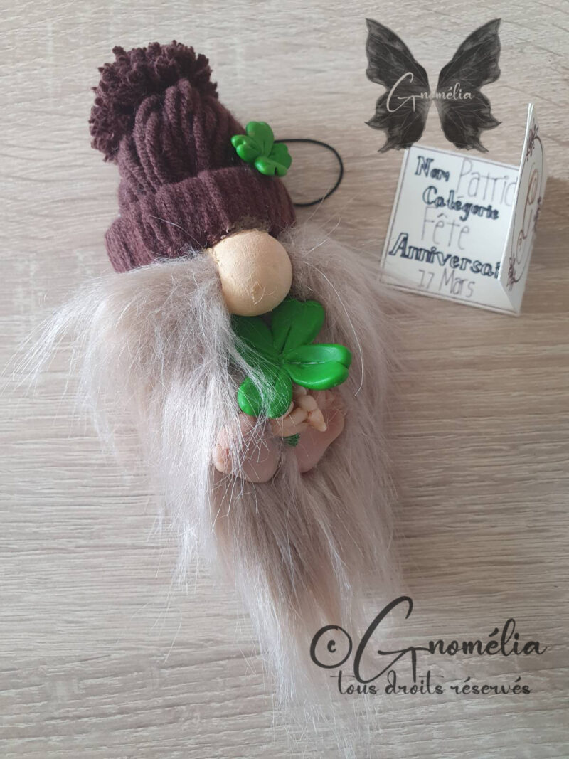 Gnome Saint Patrick 1 Gnomélia v2 Patrick