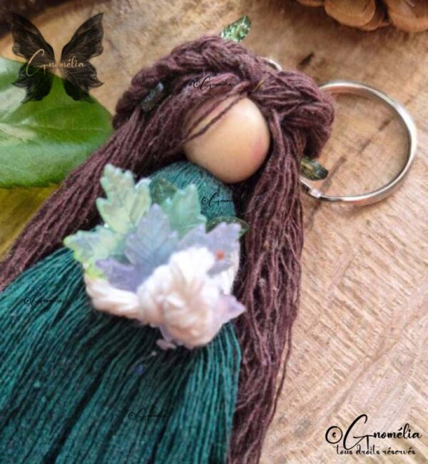 Sylvana Petite Fille Fée Feuilles Gardienne des Bois Gnomélia