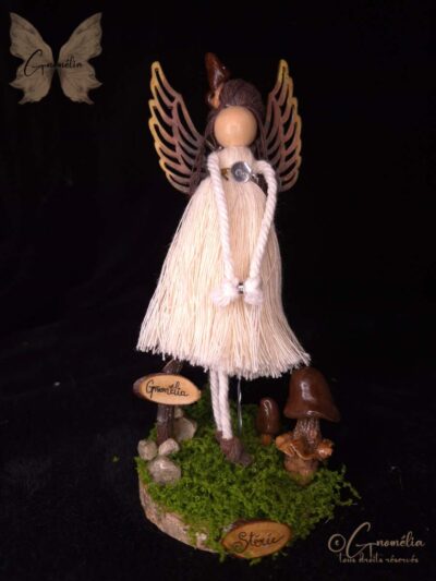 Fée Stérée Champignon Gardien des Bois Gnomélia