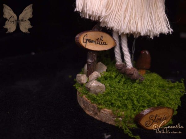 Fée Stérée Champignon Gardien des Bois Gnomélia