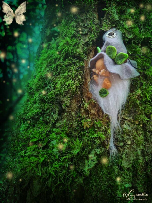 Gnome Nature Gabin Mini_s Les Gardiens des Bois Gnomélia