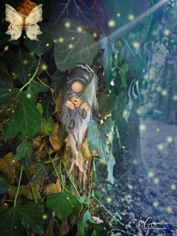Gnome Lianor Gardien des Bois Minis Gnomélia