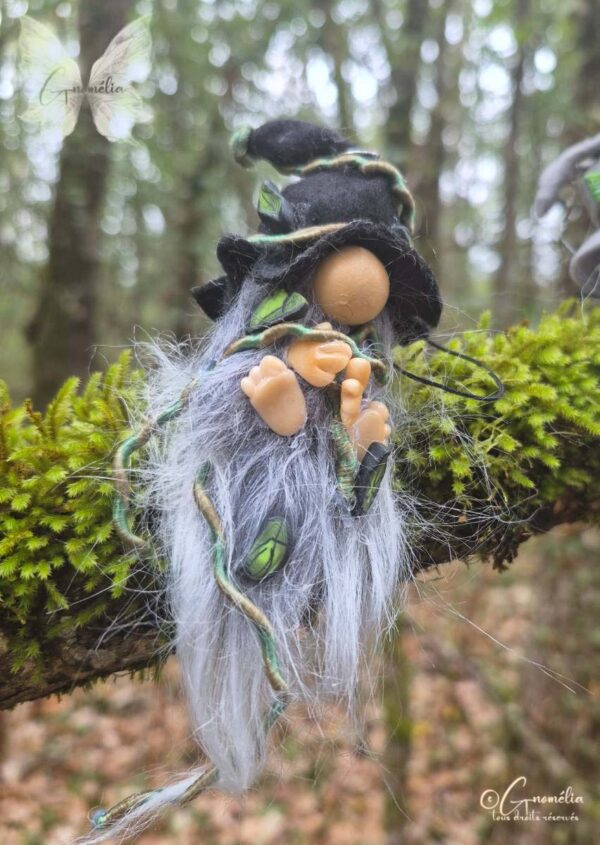 Gnome Lianor Gardien des Bois Minis Gnomélia